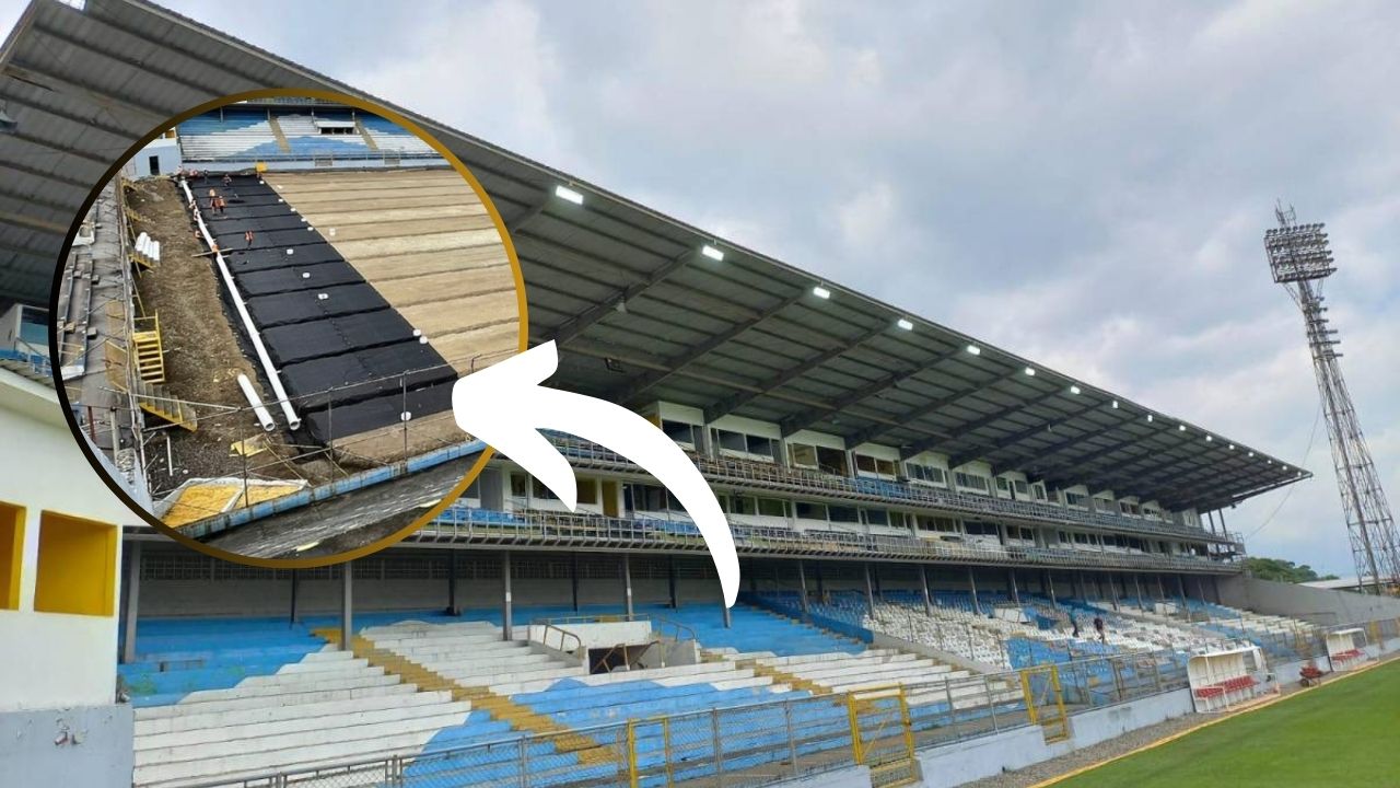 Muestran impresionante avance en la construcción de la nueva grama del estadio Morazán