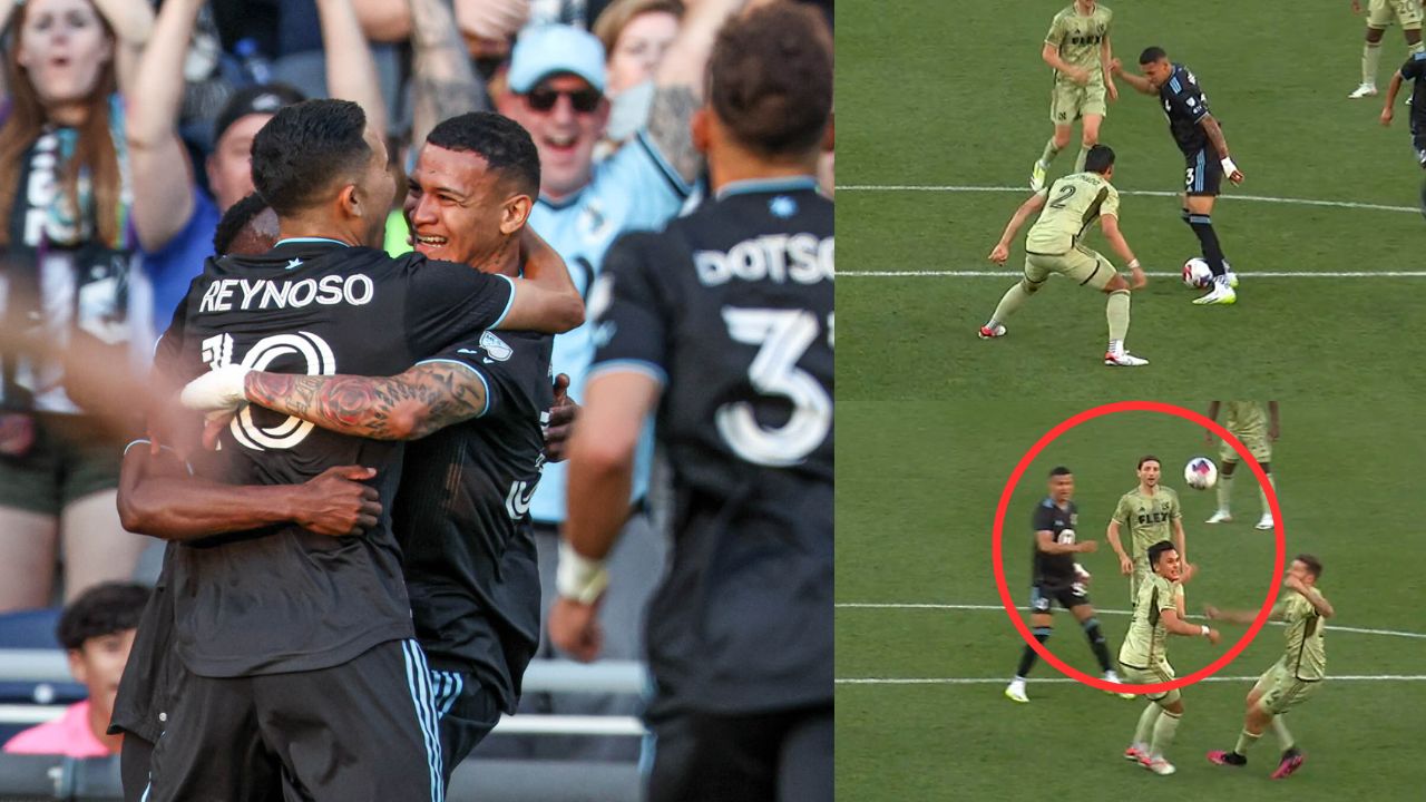 Kervin Arriaga sirve asistencia mágica contra Los Ángeles FC de Denil Maldonado