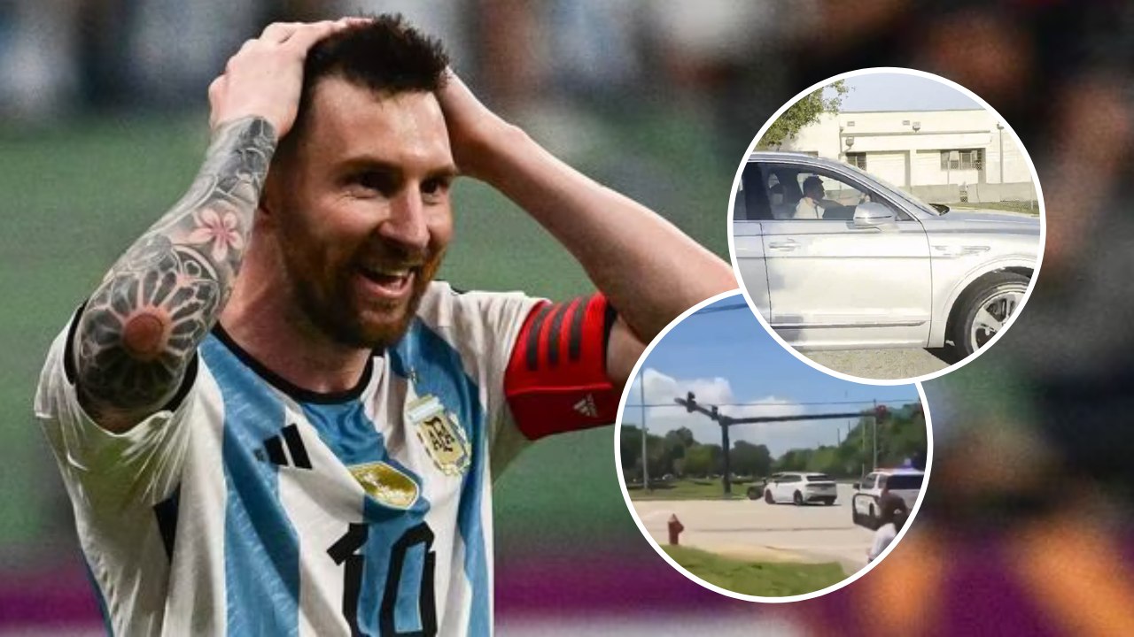 Lionel Messi estuvo cerca de provocar accidente al pasar un semáforo en rojo