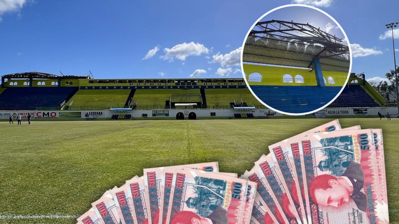 Olancho FC recibirá millonaria ayuda para reparar el techo de su estadio