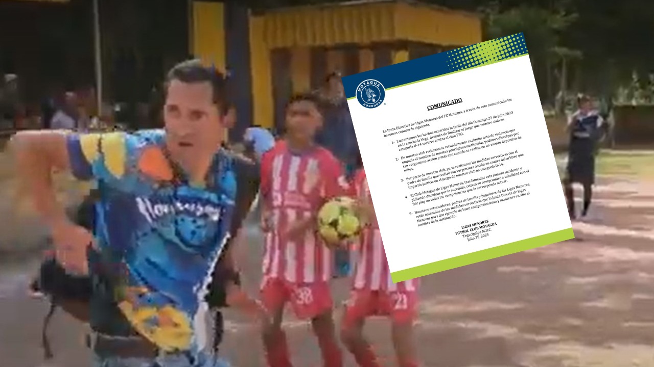 Motagua se pronuncia tras incidente de padre que sacó arma en pleno juego de U-14