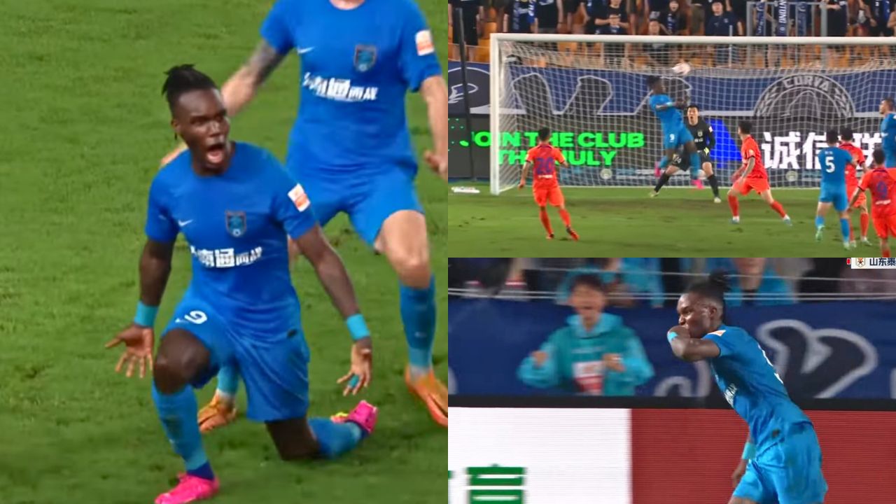 Rubilio Castillo, con heroico golazo en el Nantong Zhiyun y se mete en el top 10 de goleadores en China