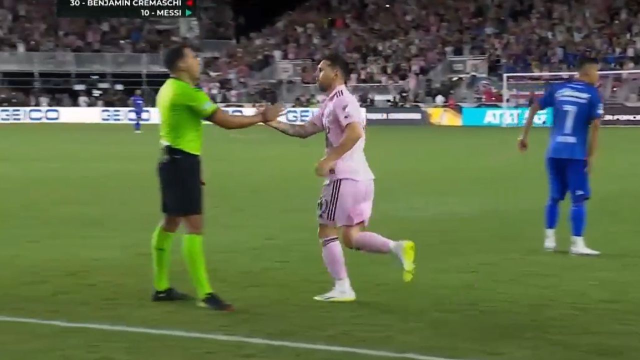 La inesperada reacción de Said Martínez con Messi en su debut con el Inter Miami
