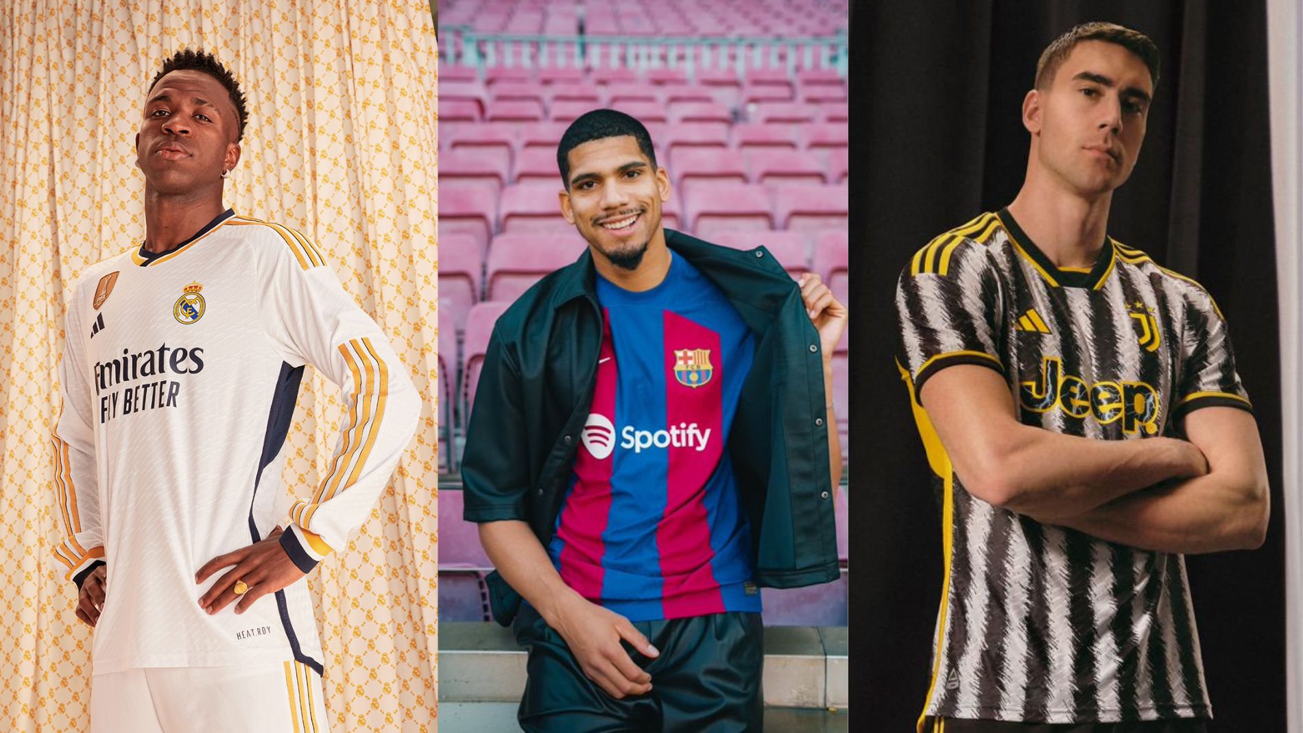 Real Madrid, Barcelona y otros grandes de Europa con su nueva indumentaria
