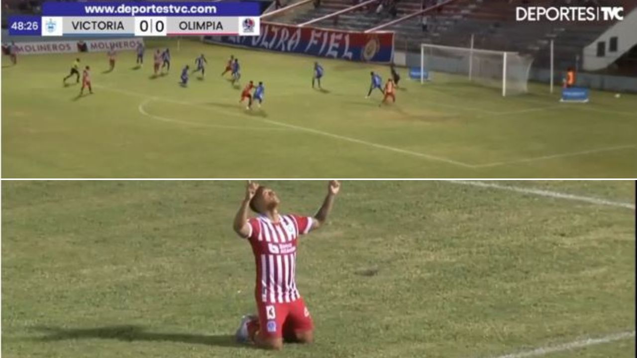 La espectacular jugada de Jorge Álvarez en el gol del Olimpia contra el Victoria