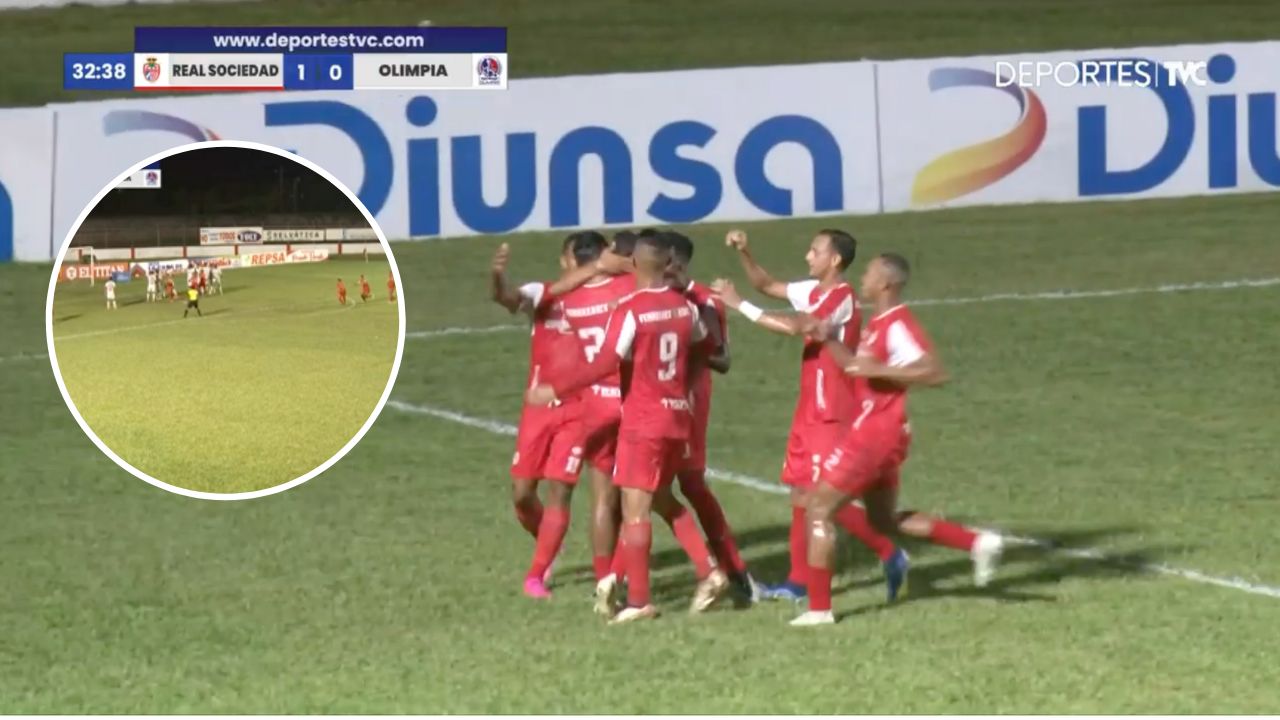 Así fue el golazo del Real Sociedad en contra del Olimpia en Tocoa