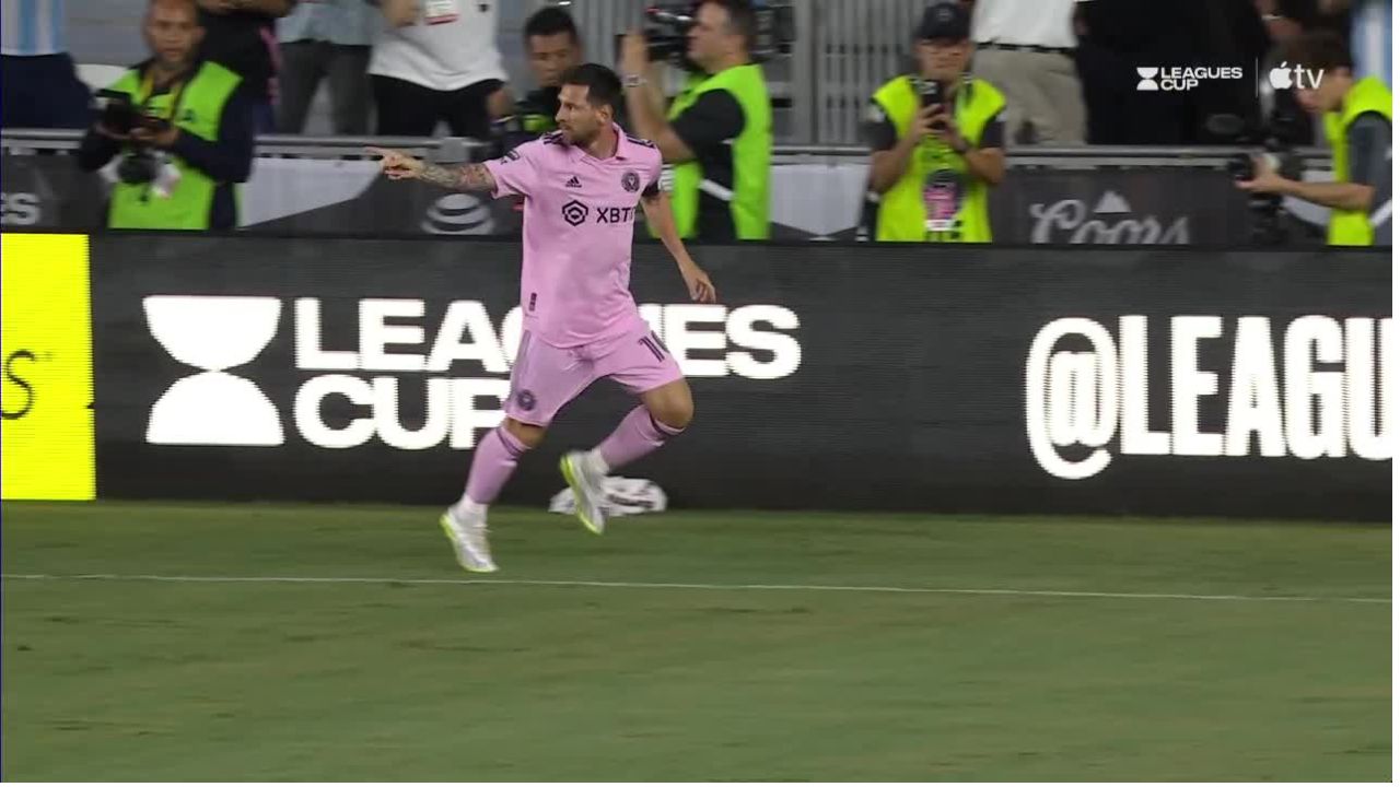 Así fue el nuevo golazo de Messi con el Inter Miami en la Leagues Cup