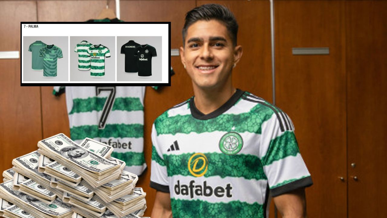 Este es el precio de la camisa de Luis Palma en el Celtic de Escocia