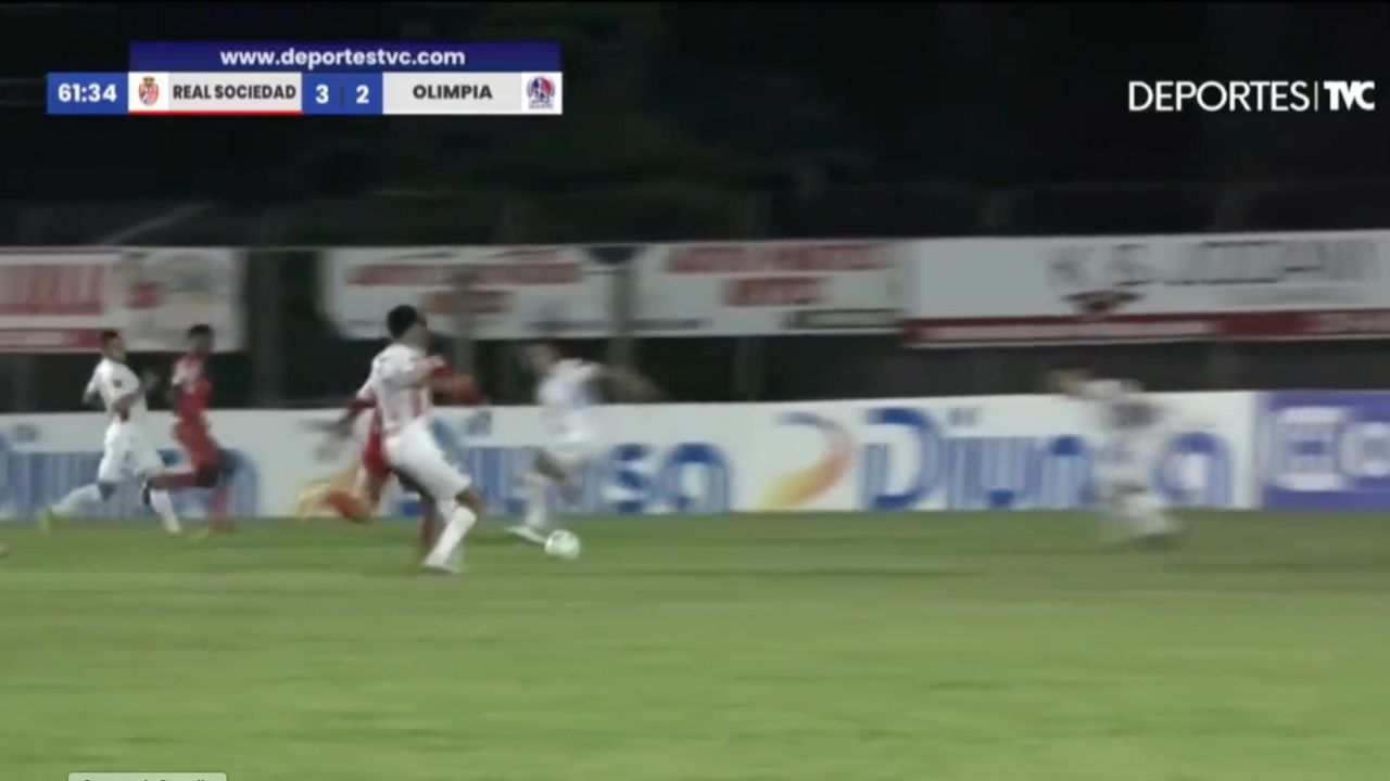 El polémico penal que le pitaron al Olimpia en su visita al Real Sociedad