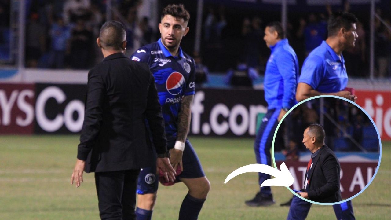 El impensado regalo que le dio Agustín Auzmendi al técnico de Potros tras la victoria de Motagua
