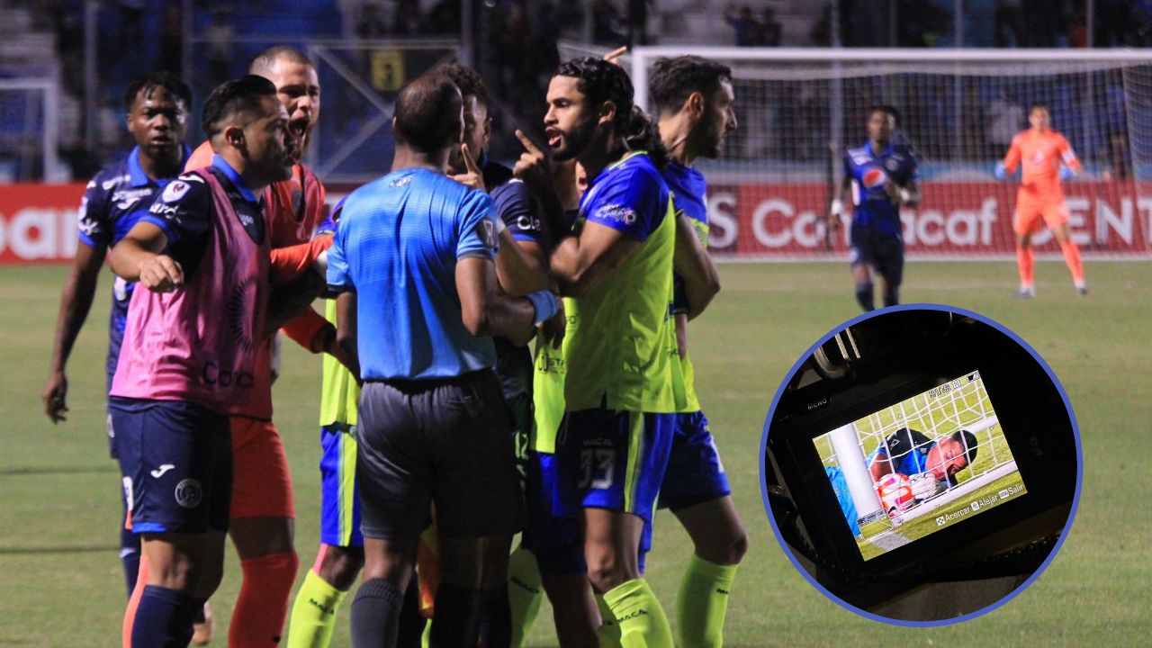 Revelan fotografía que pone fin al debate si entró o no el gol de Motagua ante Olancho FC