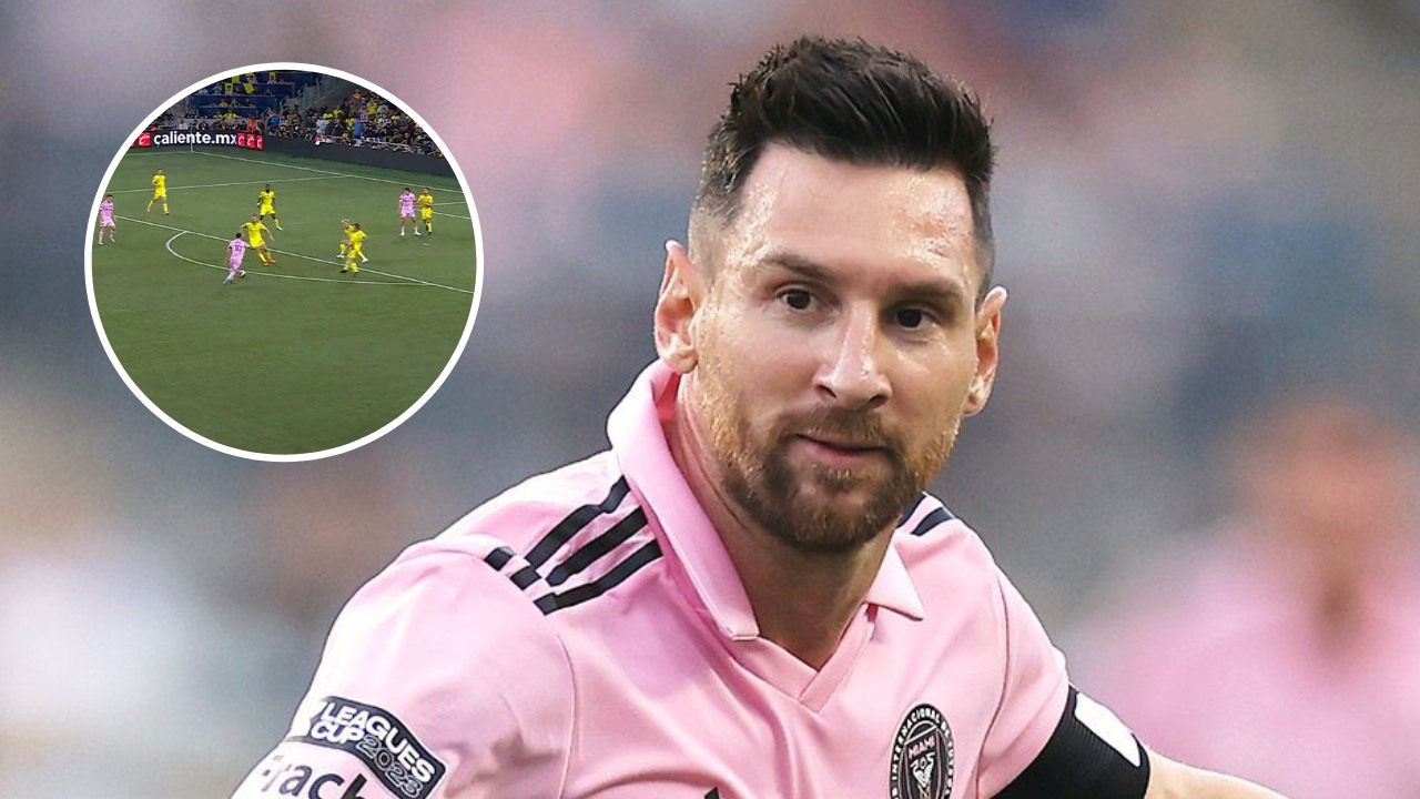 Lionel Messi anota tremendo golazo en la final de la Leagues Cup entre Inter Miami y Nashville