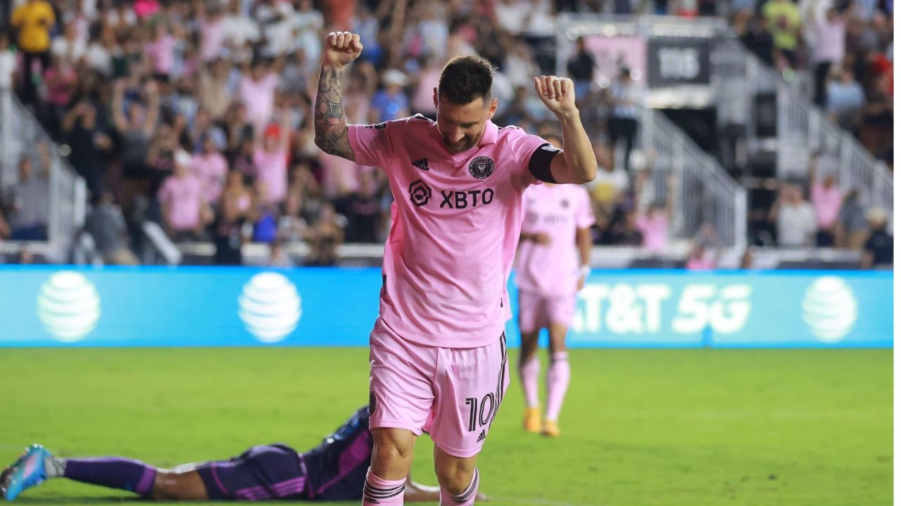 Lionel Messi anota su octavo gol con el Inter de Miami y lo mete a semifinales de la Leagues Cup