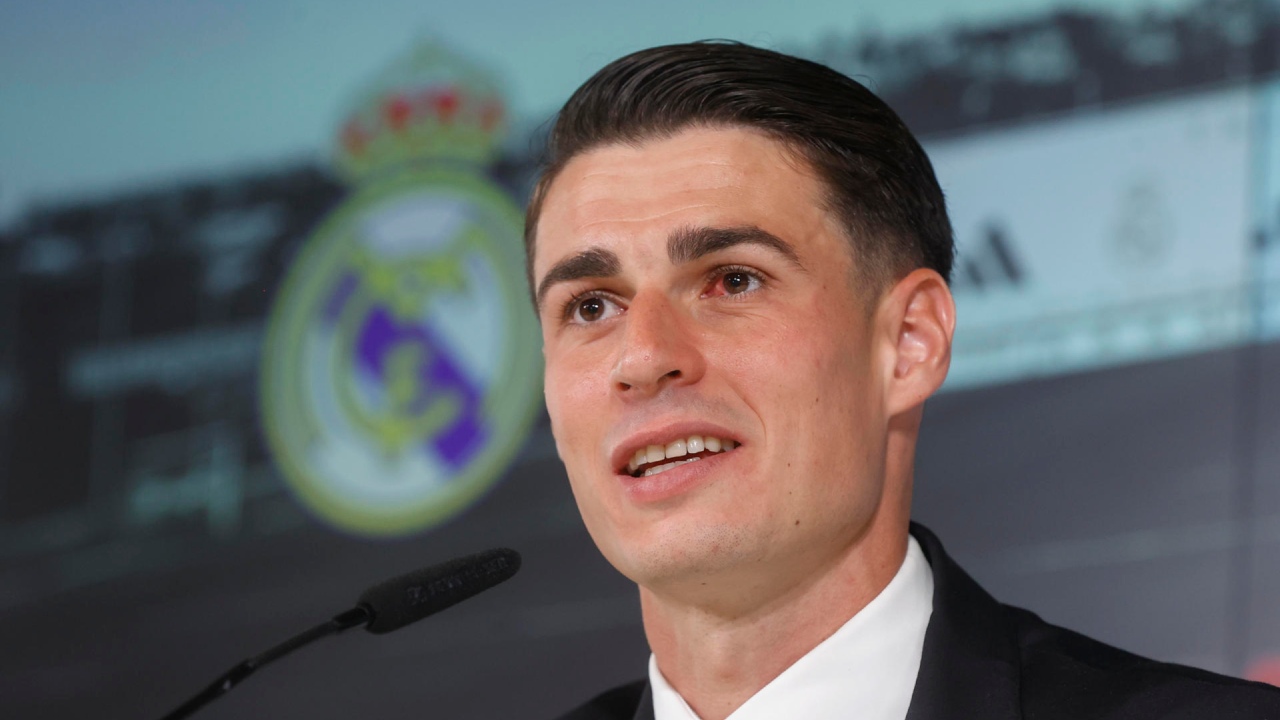 Kepa es presentado oficialmente como portero de Real Madrid con dorsal asignado