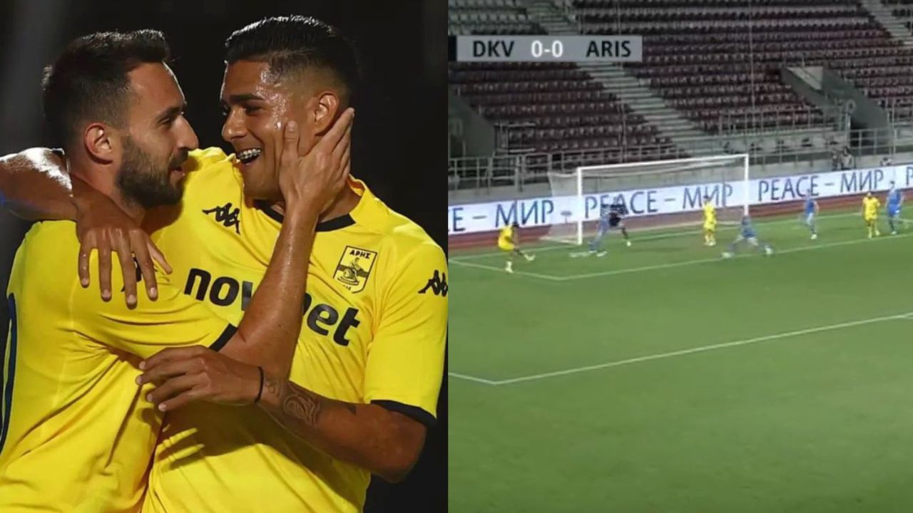 Fenomenal asistencia de Luis Palma no ajusta y Aris FC quedó eliminado de la Conference League