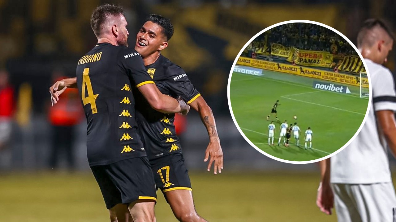 Luis Palma anota y le da el triunfo al Aris contra el Dinamo de Kiev en la Conference League