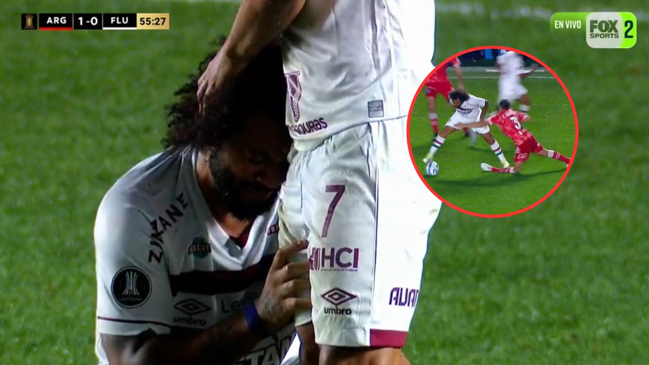 Marcelo provoca escalofriante lesión en Argentina y sale llorando tras ser expulsado