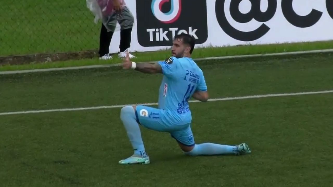 Así fue el primer gol de Agustín Auzmendi con la camiseta del Motagua