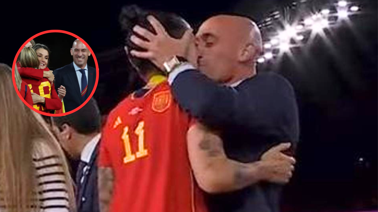 ¿Rubiales y Jenni Hermoso son pareja?, así fue el beso del presidente de la RFEF y la jugadora