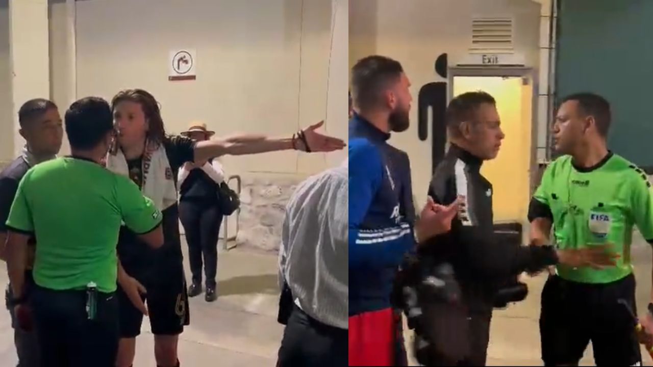 Jugador de Los Ángeles FC se encara con Said Martínez y su asistente tras polémico partido