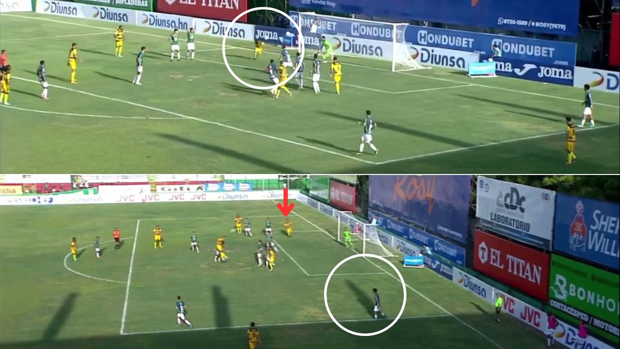 El polémico gol que le anularon al Real España en el clásico sampedrano