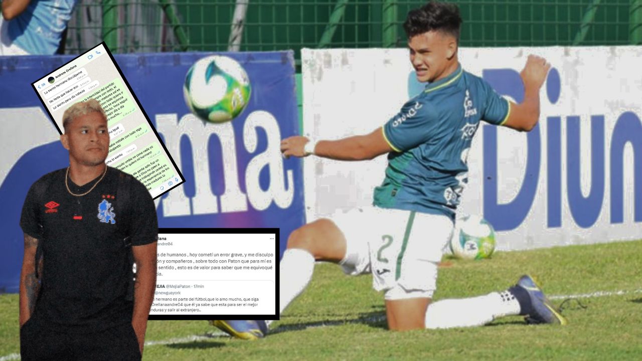 André Orellana se disculpa por su fuerte entrada y esta fue la reacción del Patón Mejía