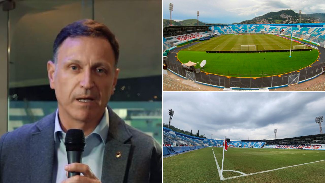Grama del estadio Nacional Chelato Uclés fue evaluada por secretario de Concacaf