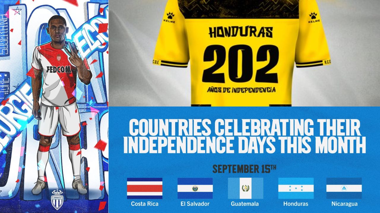 Equipo histórico de Europa y franquicia de la NFL dedican mensajes por Independencia de Honduras