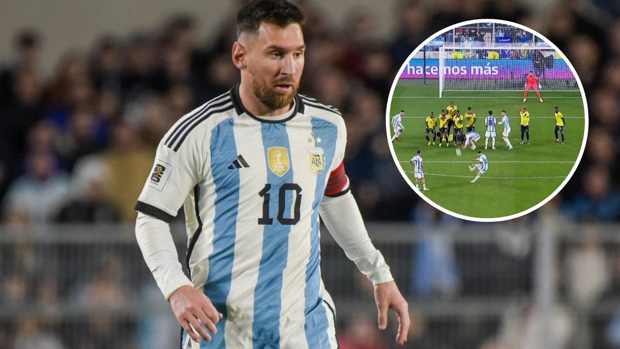 Messi anota golazo de tiro libre y le da los primeros puntos a Argentina en la eliminatoria