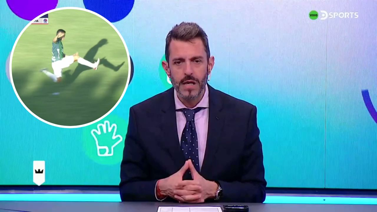 Famoso periodista argentino comparte la falta de André Orellana en contra de dos jugadores del Olimpia