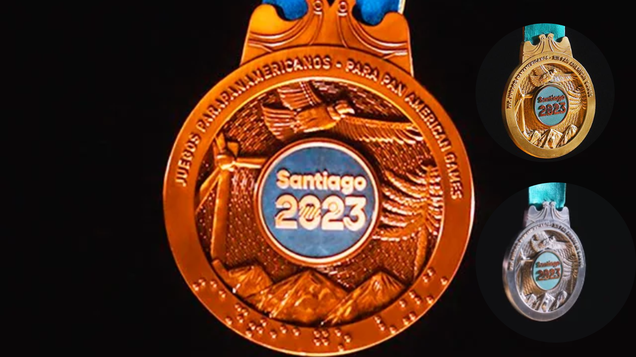 ¿De qué material están hechas las medallas de los Juegos Panamericanos 2023?