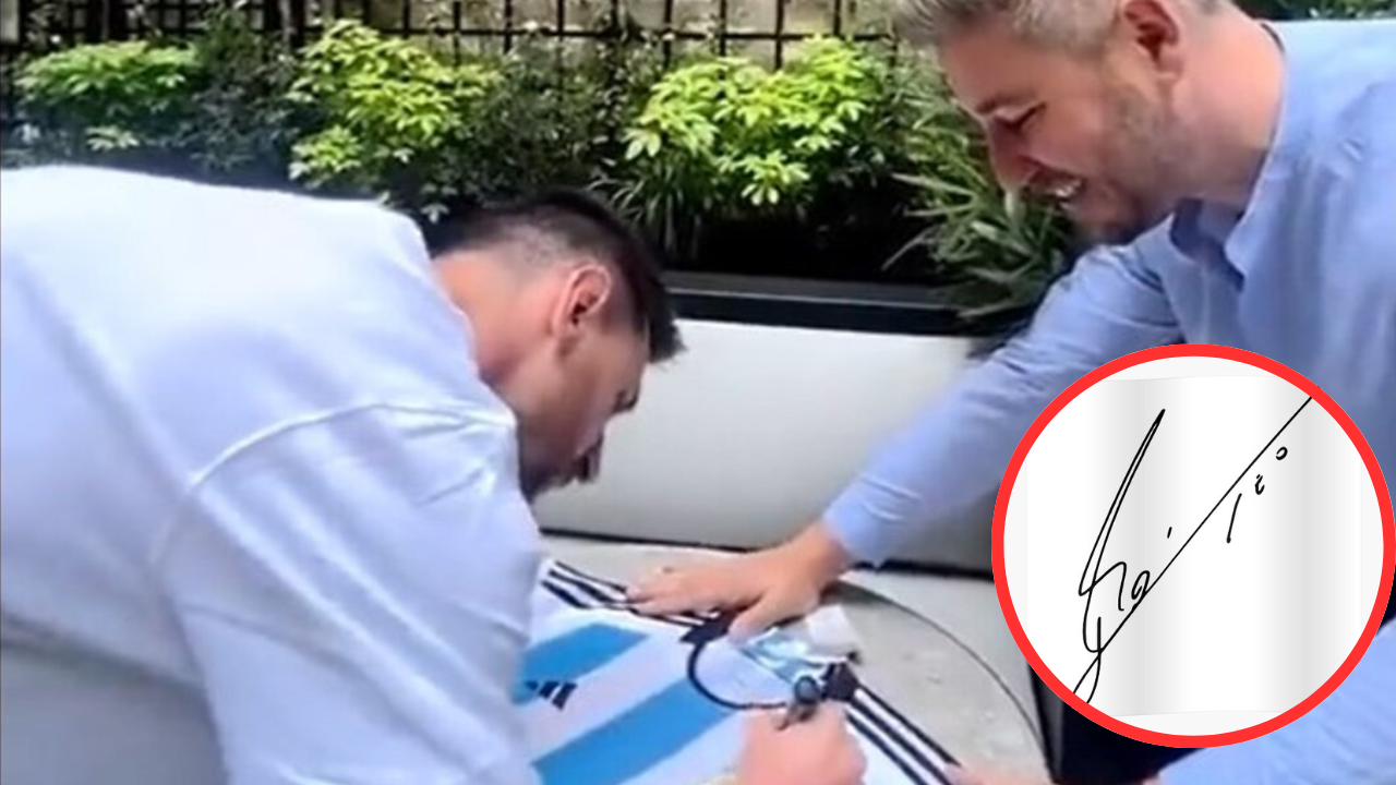 Firma de Messi, estas son las fotos y significado del autógrafo del astro argentino