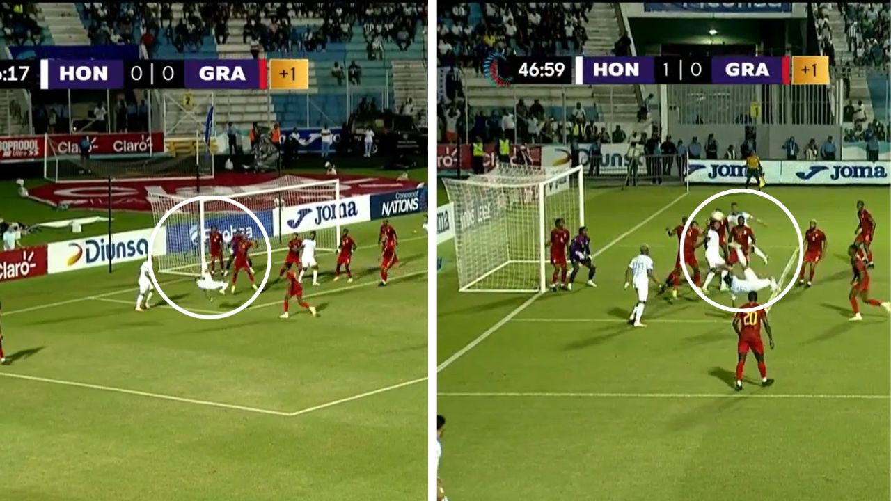 Edwin Rodríguez anota un golazo de chilena para el primer gol de Honduras en la era Rueda
