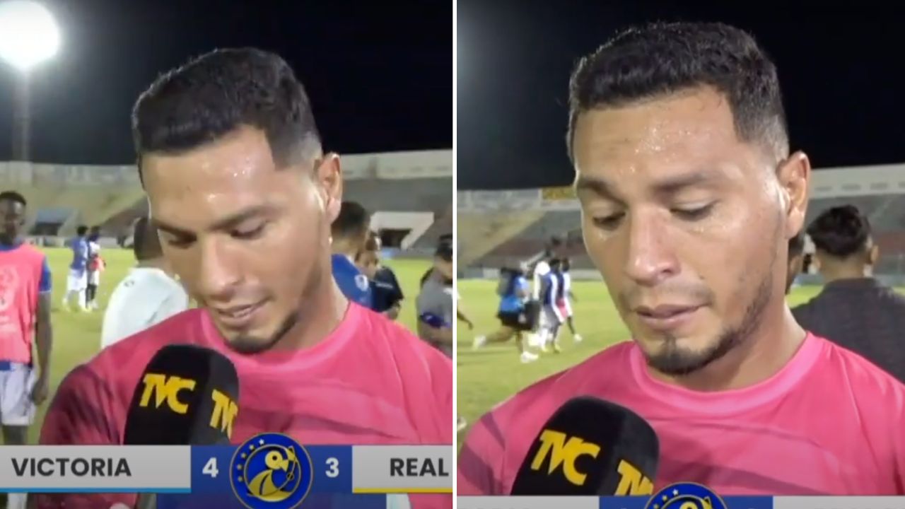 Marlon Licona se desahoga tras el triunfo del Victoria ante Real España