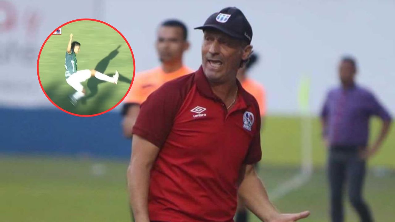 Pedro Troglio reacciona a la brutal falta de André Orellana a Patón Mejía