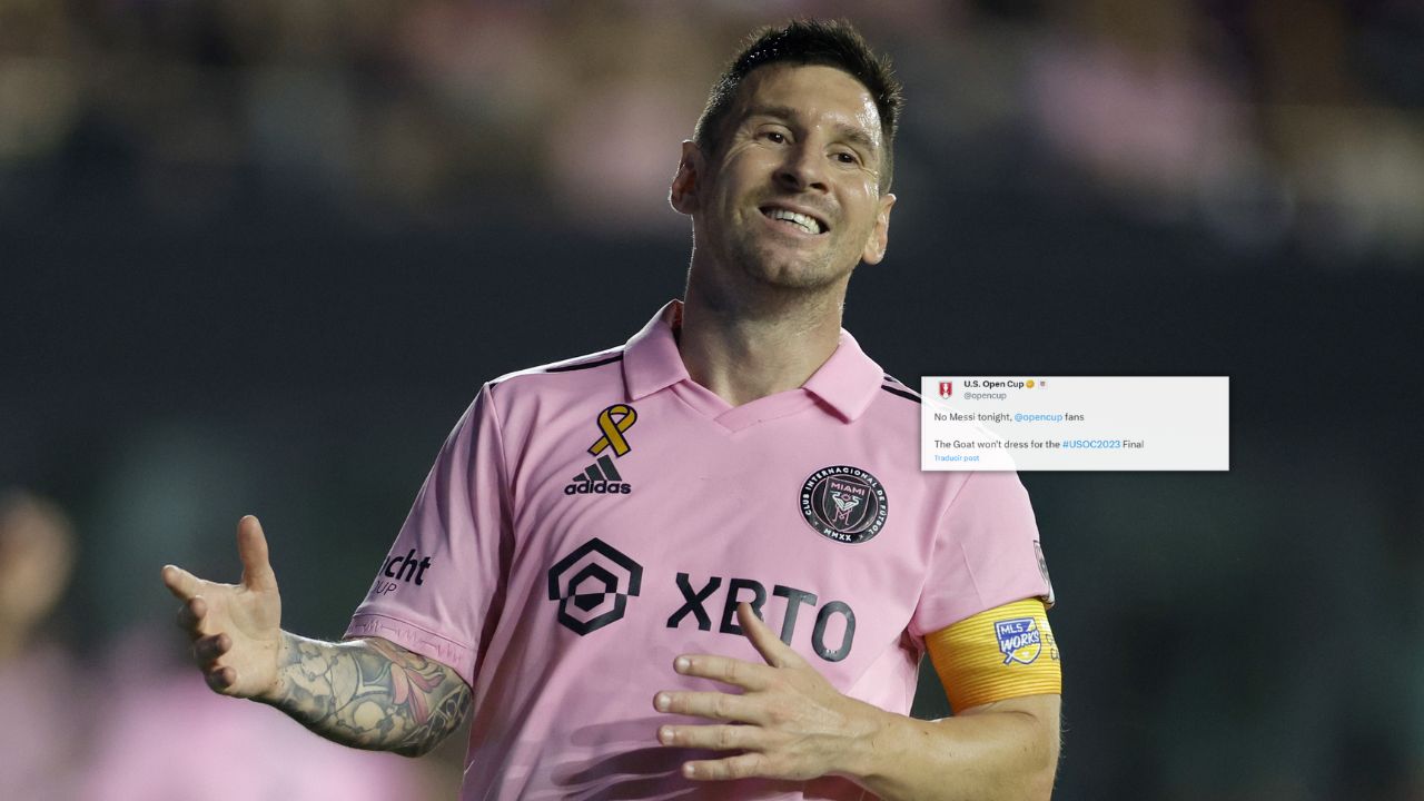 Organizadores reaccionan tras la ausencia de Messi en la final del U.S. Open Cup