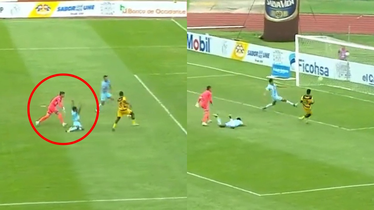 El terrible error en la defensa de Motagua que provocó el gol de Real España
