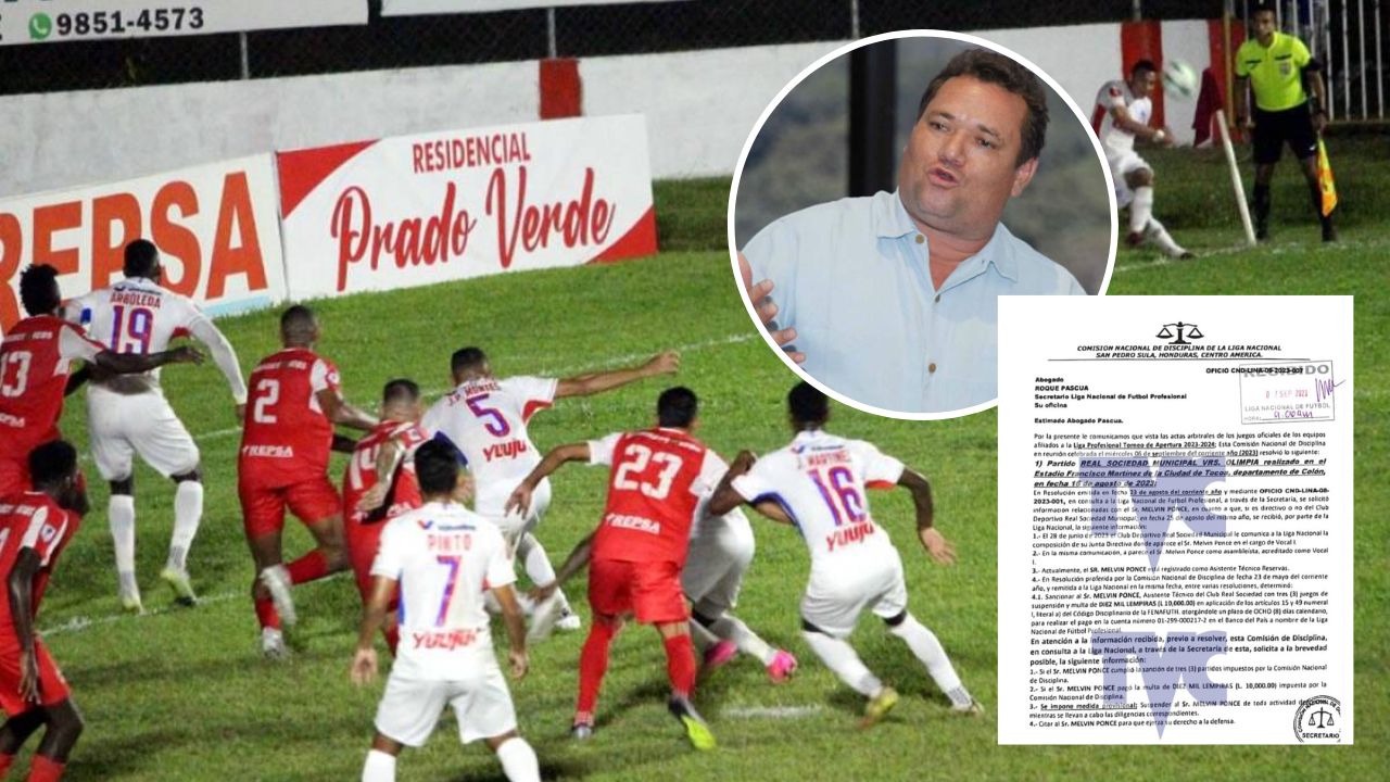 Directivo de Real Sociedad es suspendido por encararse con jugadores de Olimpia y mentir sobre su cargo