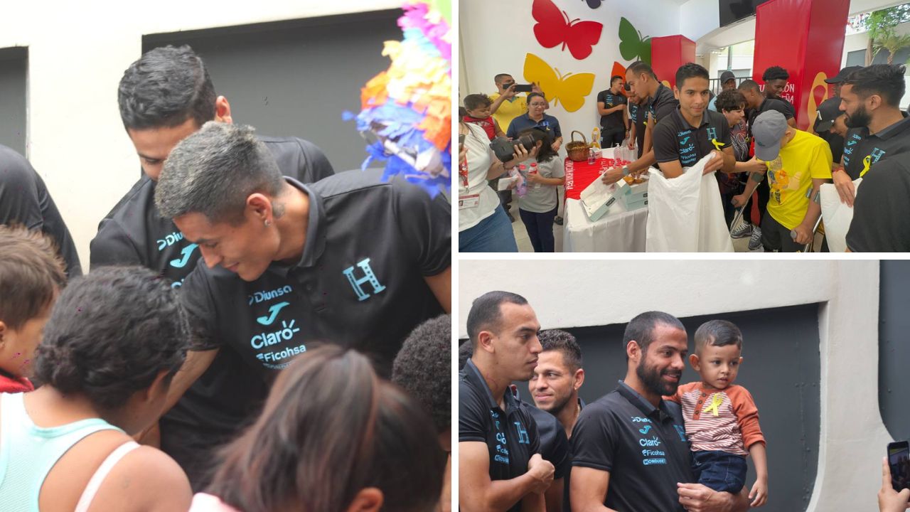 Selección Nacional brinda alegría a los niños hondureños con especial visita