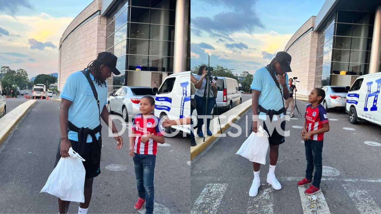 Alberth Elis es sorprendido por niño olimpista y esto fue lo que le dijo