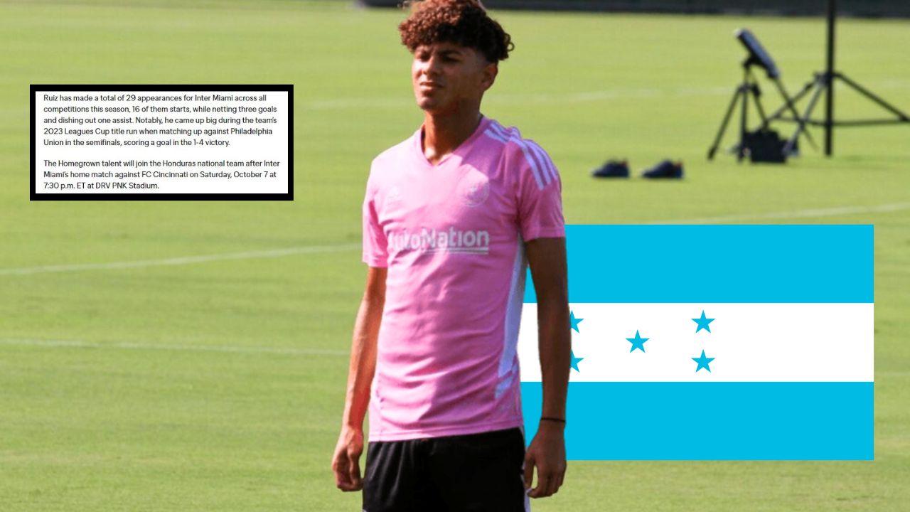 Inter Miami informó cuándo debía integrarse David Ruíz a la selección de Honduras