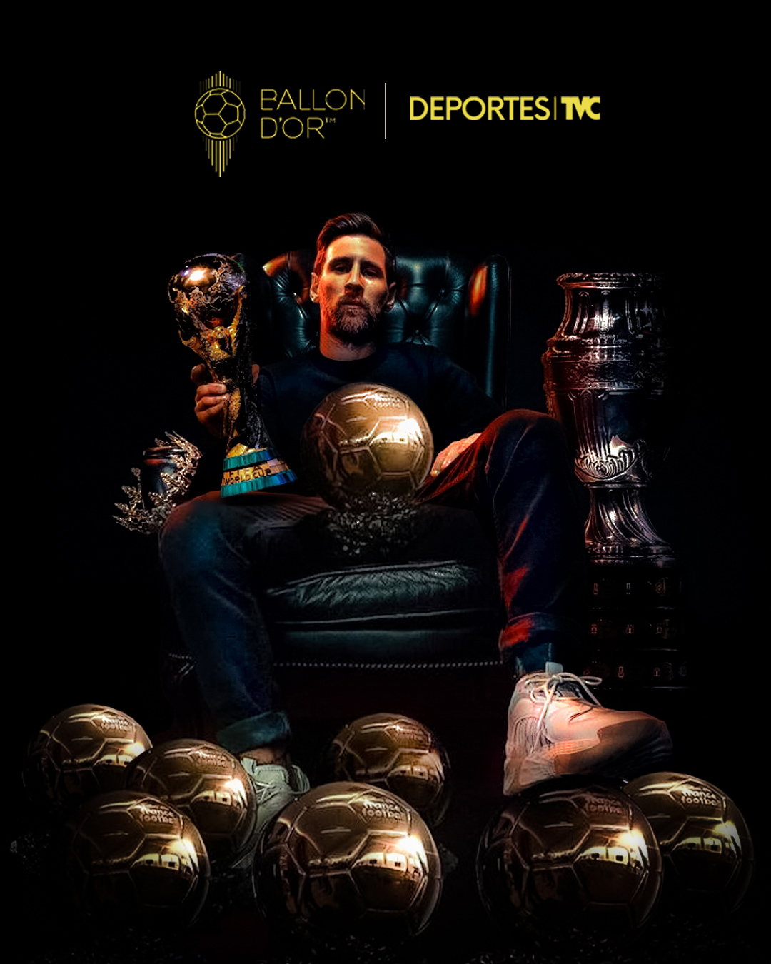 Ocho Balones de Oro de Lionel Messi