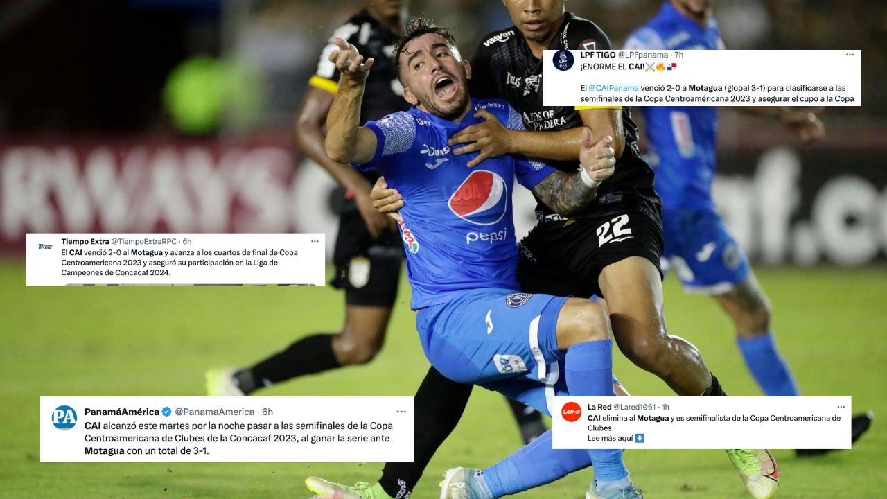 Prensa panameña reacciona a la eliminación del Motagua a manos del CAI