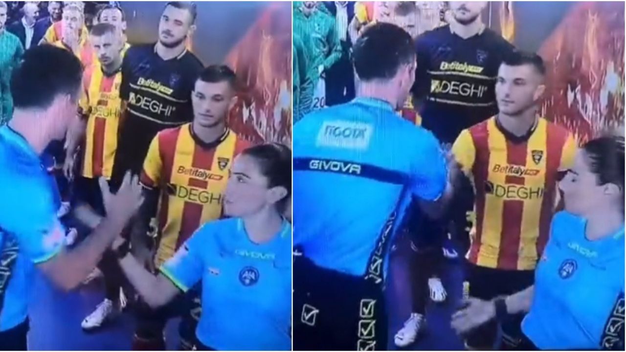 Árbitro niega saludo a mujer y podría recibir una ejemplar sanción en la Serie A de Italia