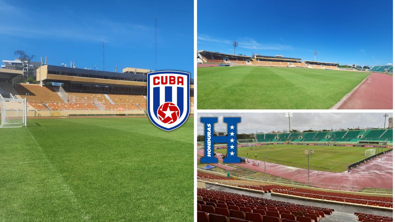 Así luce la grama del estadio donde Honduras enfrentará a Cuba en Liga de Naciones