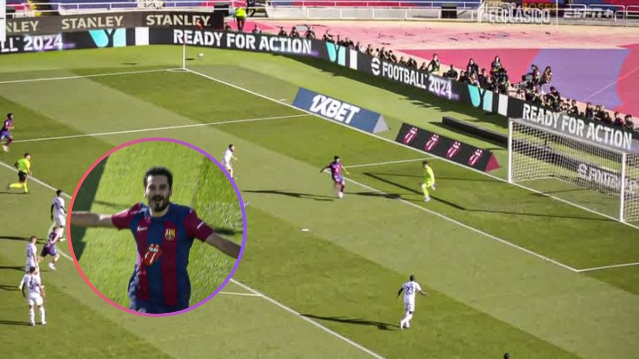Así fue el primer gol de Ilkay Gündogan con el Barcelona y en un clásico