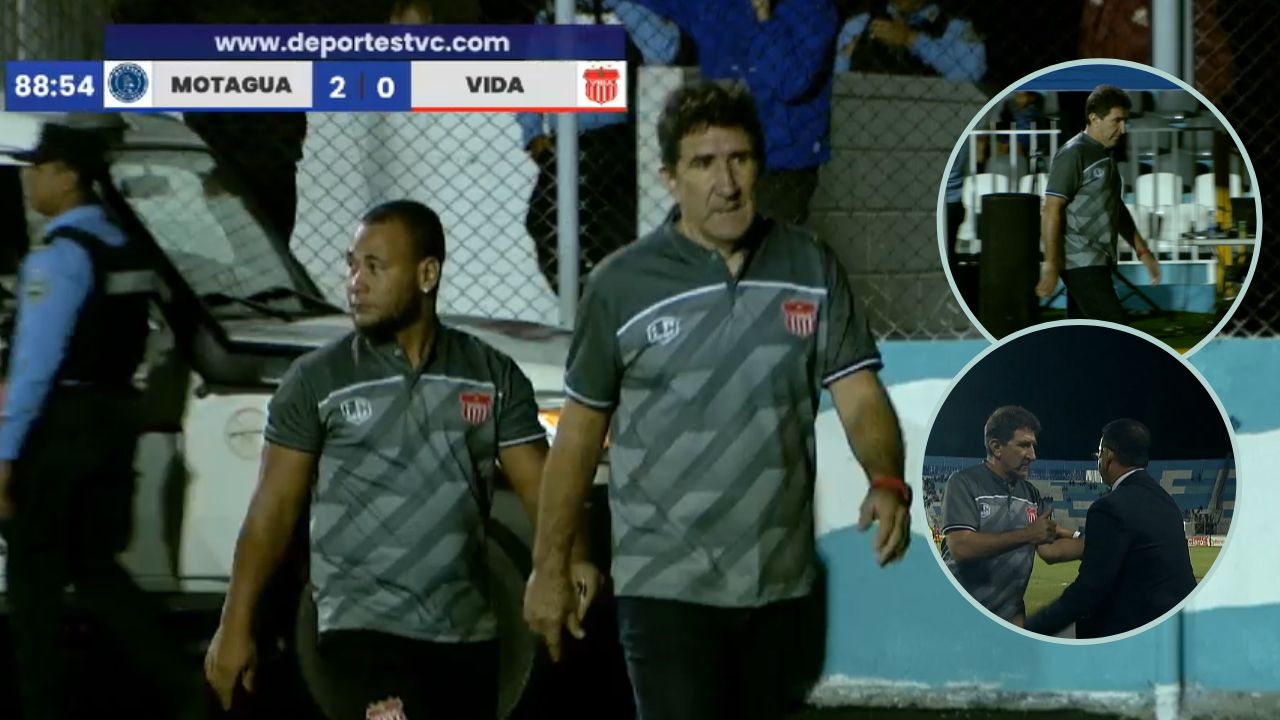 Héctor Vargas perdió la paciencia y se fue de la cancha en protesta al arbitraje frente a Motagua