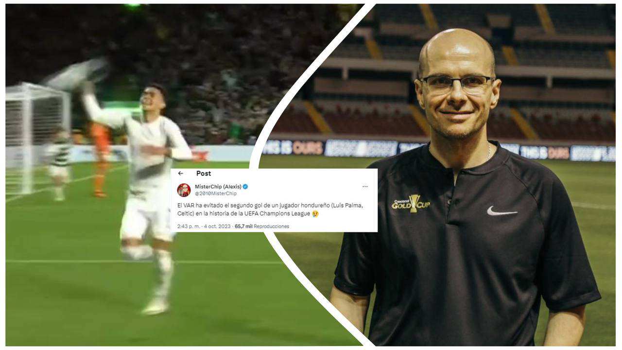 El 'tuit' histórico que publicó MisterChip tras el gol anulado a Luis Palma en Champions