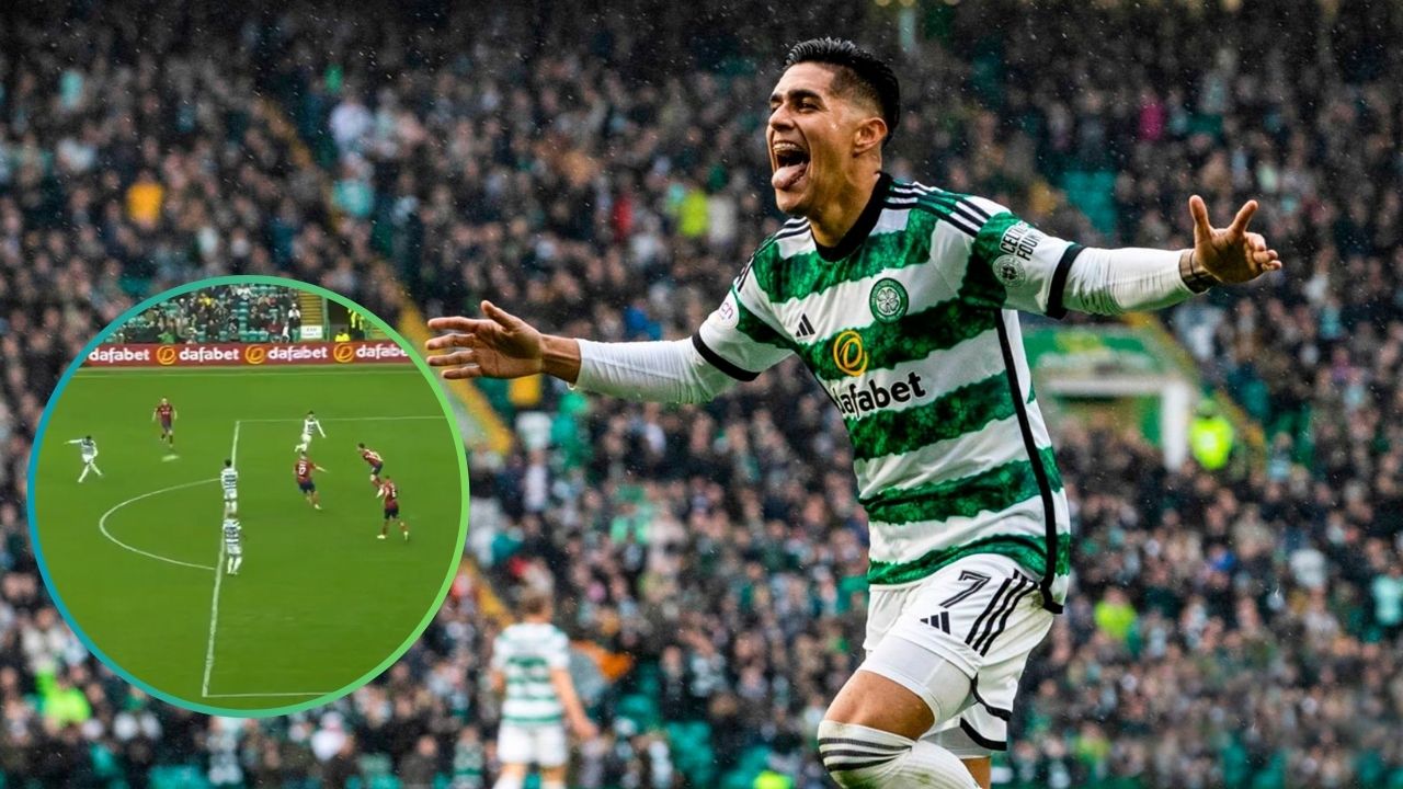 Luis Palma anota su segundo gol con el Celtic en la Liga Premier de Escocia