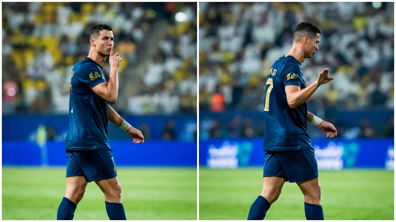 El brutal enojo de Cristiano Ronaldo con aficionados que le gritaron 'Messi, Messi'